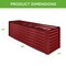 Best Choice Products 8x2x2ft Outdoor Metal Raised Garden Bed, Planter Box for Vegetables, Flowers, Herbs